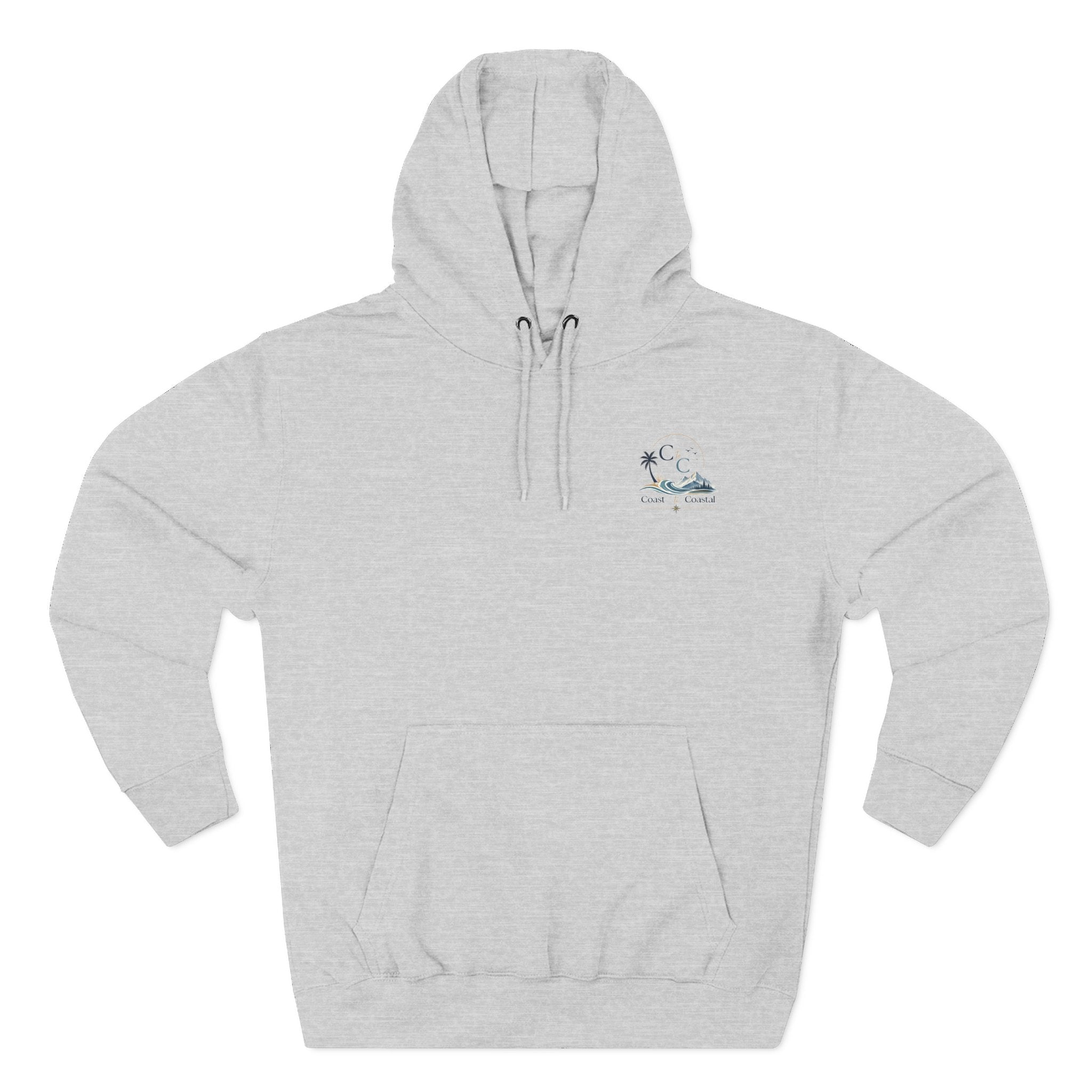 Coast to Coastal Graphic Hoodie — Beach & Mountain Logo Pullover