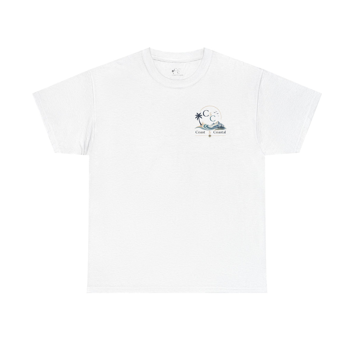 Coast to Coastal Wave Graphic Tee – Beach Palm Sunset T‑Shirt