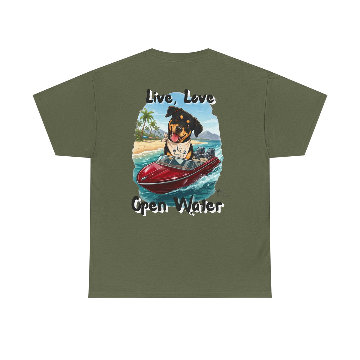 Ky Ky  "Live, Love, Open Water" Beach & Boating Tee