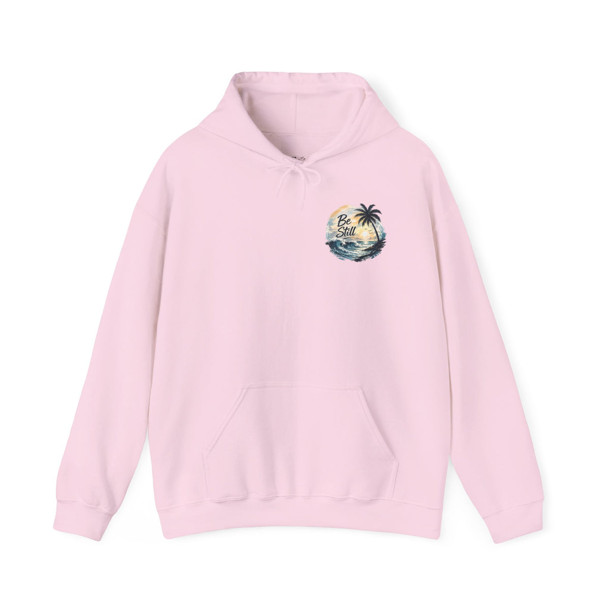 Be Still — "Even the wind and the waves obey Him" -Coast to Coastal Tropical Palm Faith Hoodie