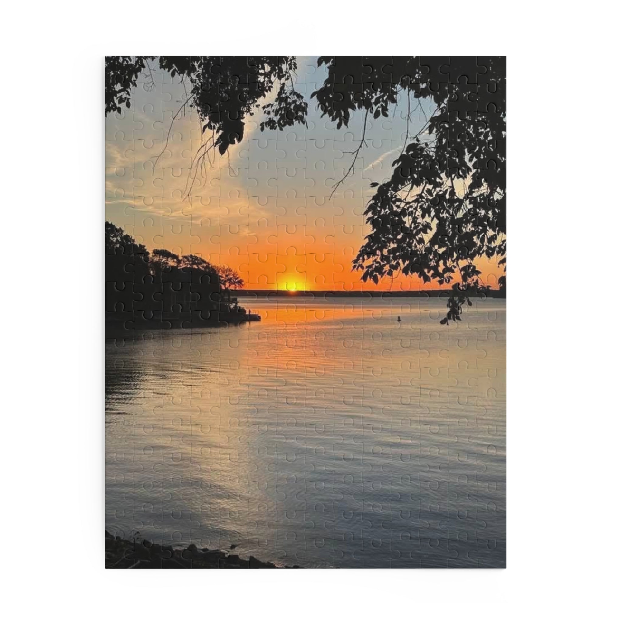 Water's Edge — Scenic Sunset Over Water Jigsaw (120/252/500 pcs)