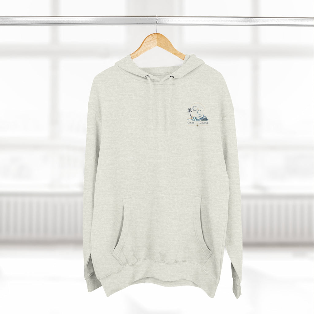 Coast to Coastal Graphic Hoodie — Beach & Mountain Logo Pullover
