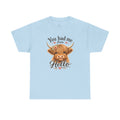 "You Had Me From Hello" Cute Highland Cow Graphic Tshirt