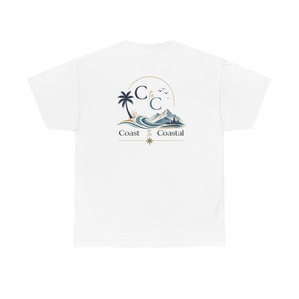Coast to Coastal Wave Graphic Tee – Beach Palm Sunset T‑Shirt
