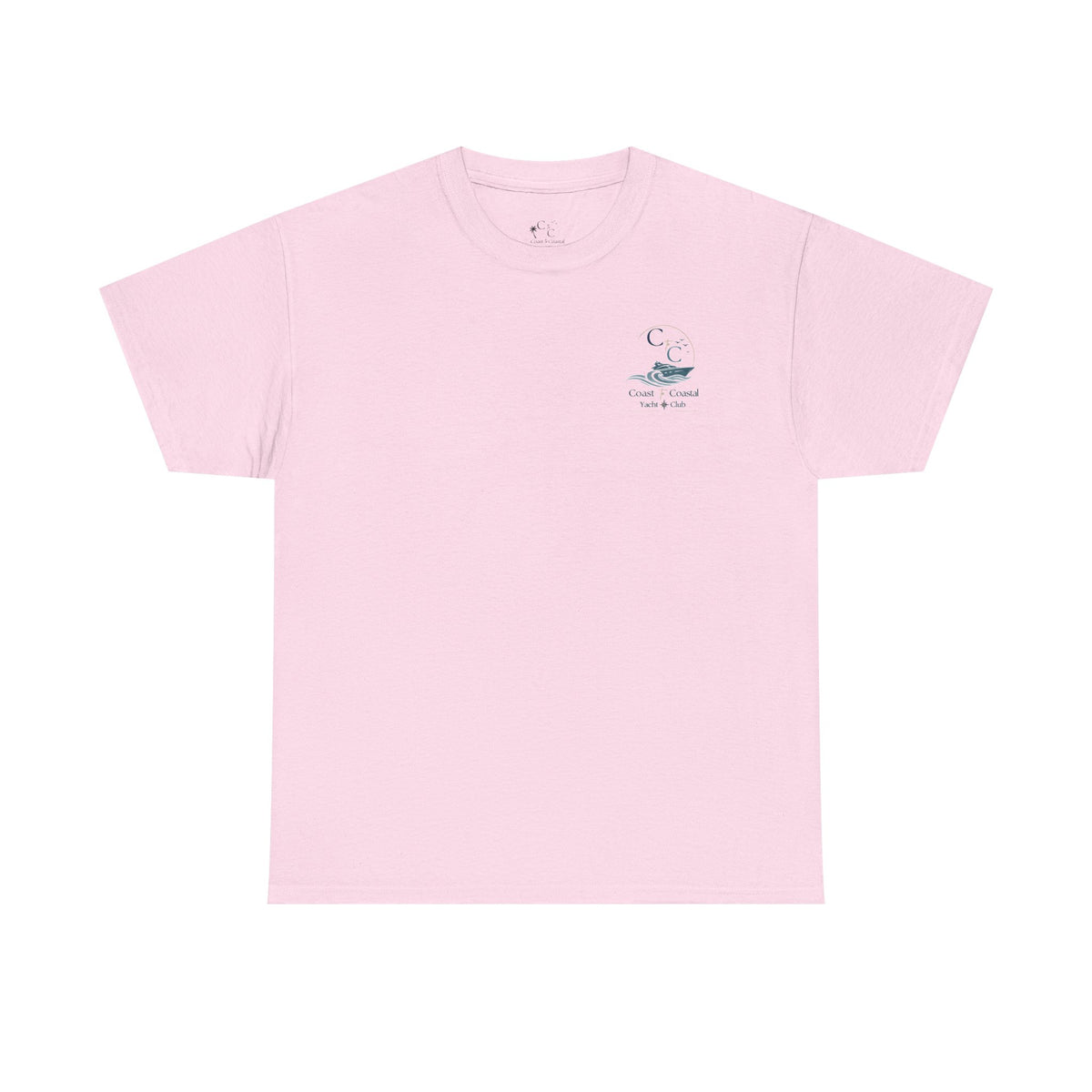 Coast & Coastal Yacht Club Tee — Nautical Boat Graphic Cotton T-Shirt