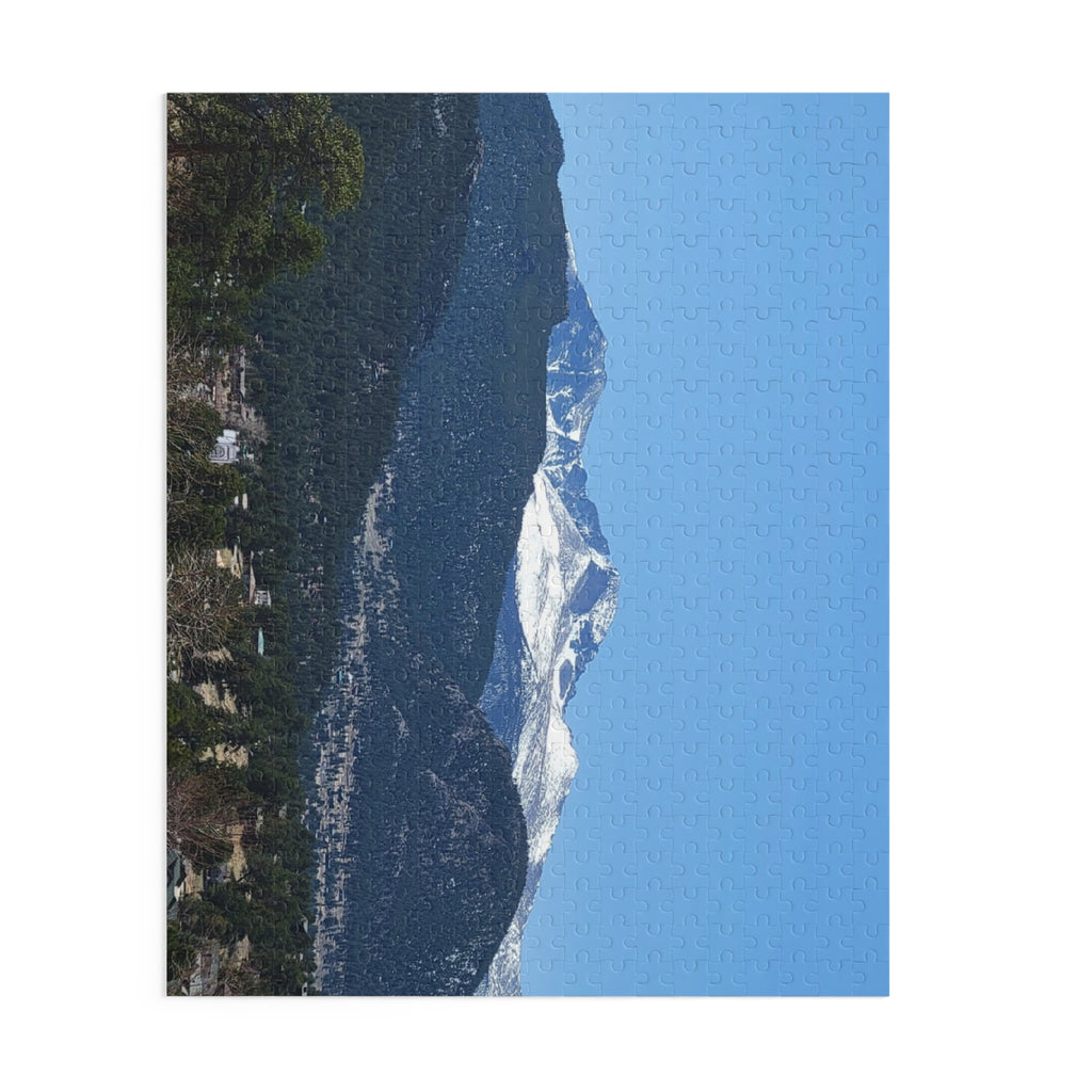 Mountain View Jigsaw Puzzle — Snow-Capped Peaks Scenic Puzzle (120/252/500 pcs)