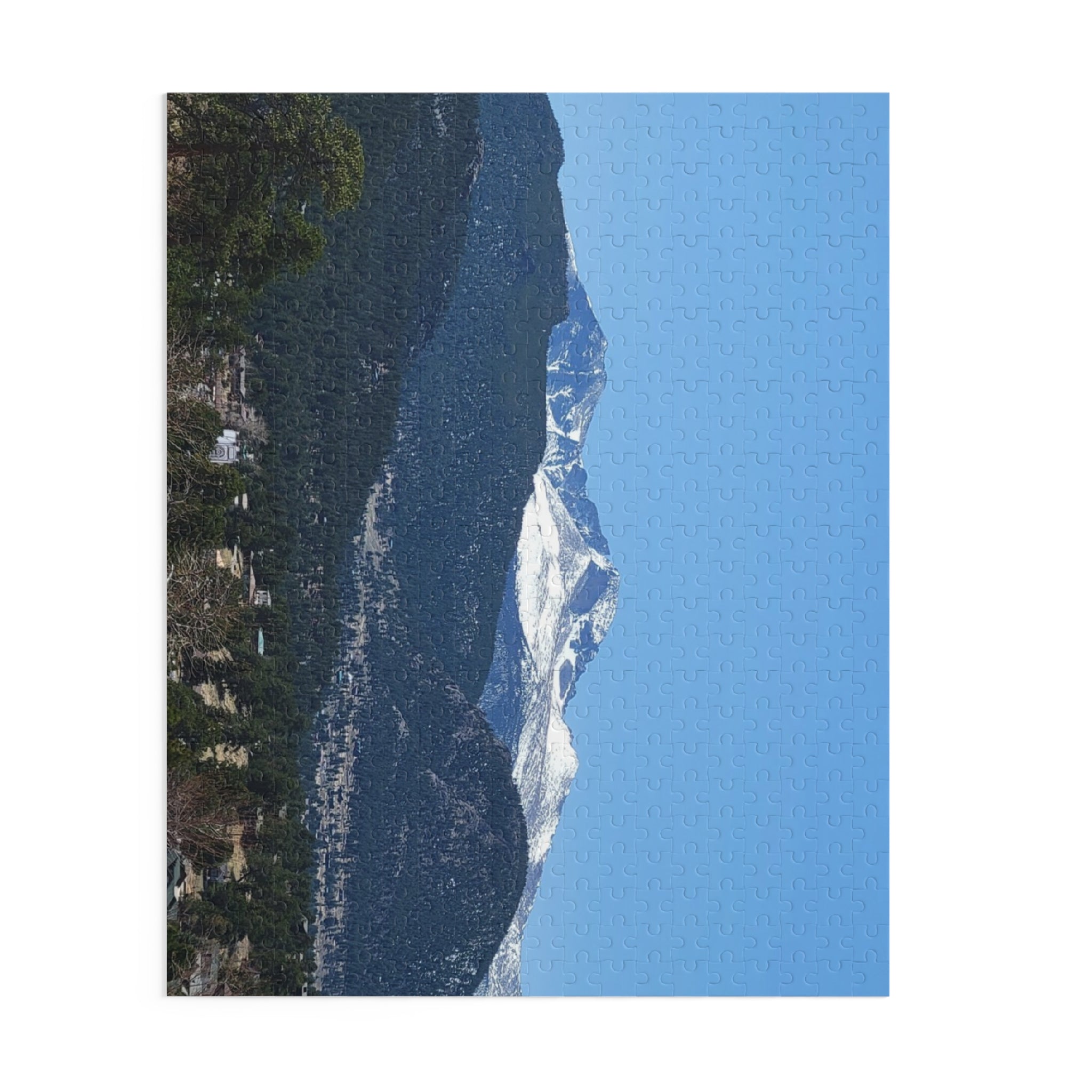 Mountain View Jigsaw Puzzle — Snow-Capped Peaks Scenic Puzzle (120/252/500 pcs)