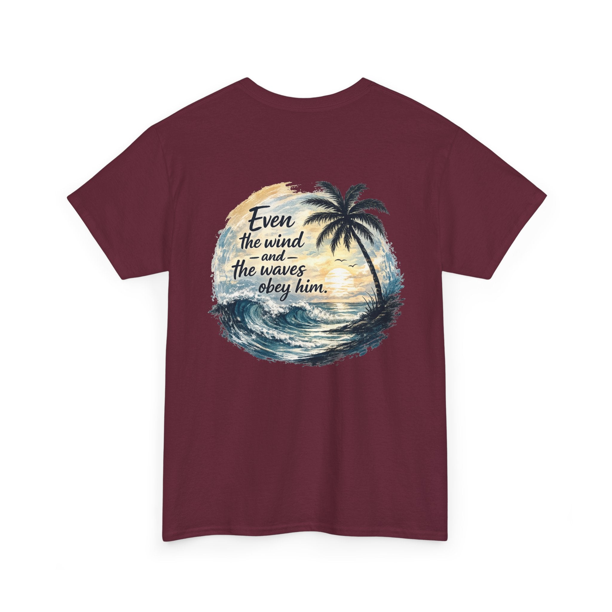 "Even the Wind and the Waves Obey Him" Palm Beach Christian Tee