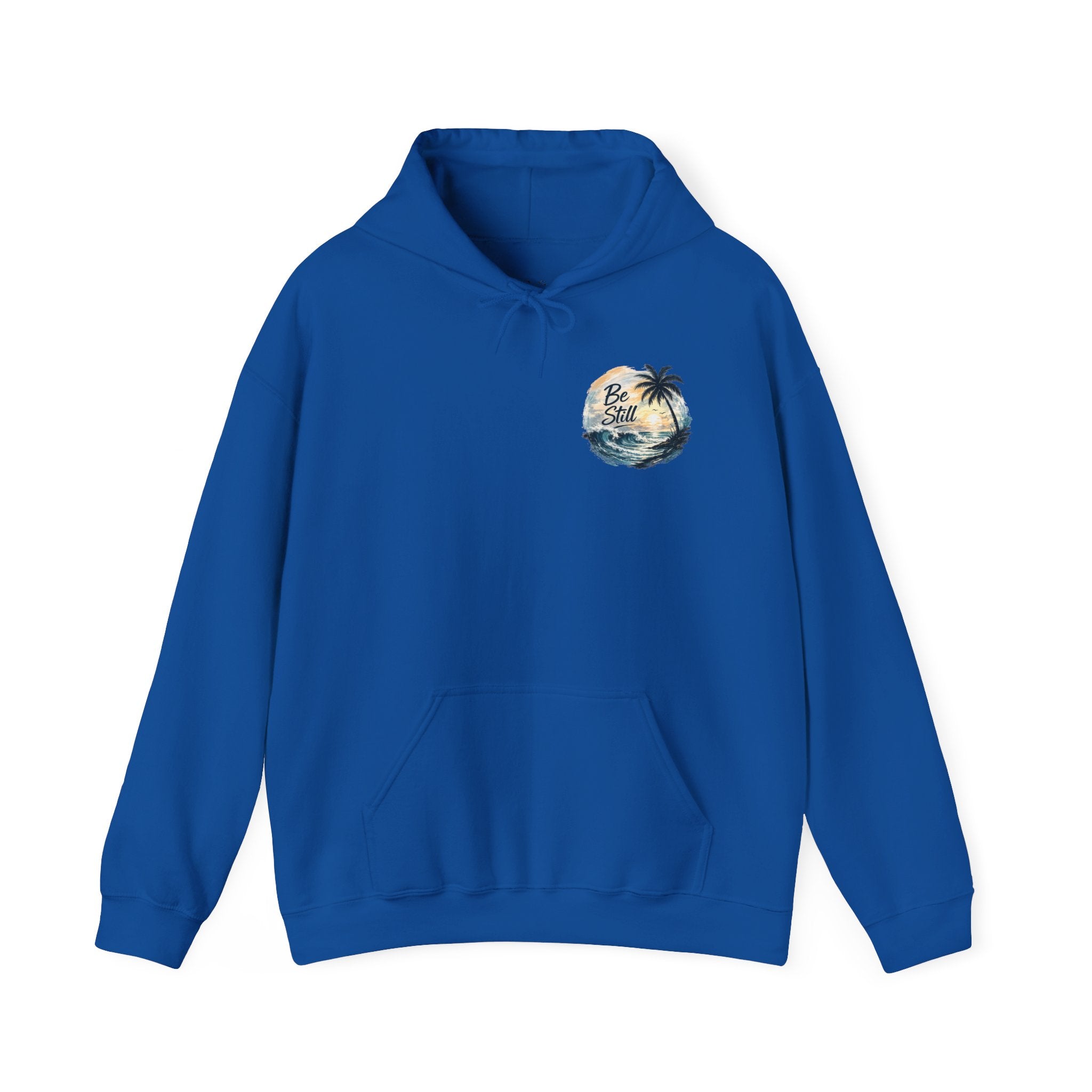Be Still — "Even the wind and the waves obey Him" -Coast to Coastal Tropical Palm Faith Hoodie