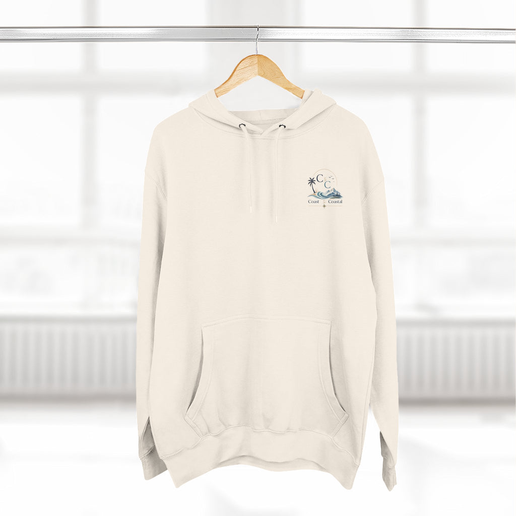 Coast to Coastal Graphic Hoodie — Beach & Mountain Logo Pullover