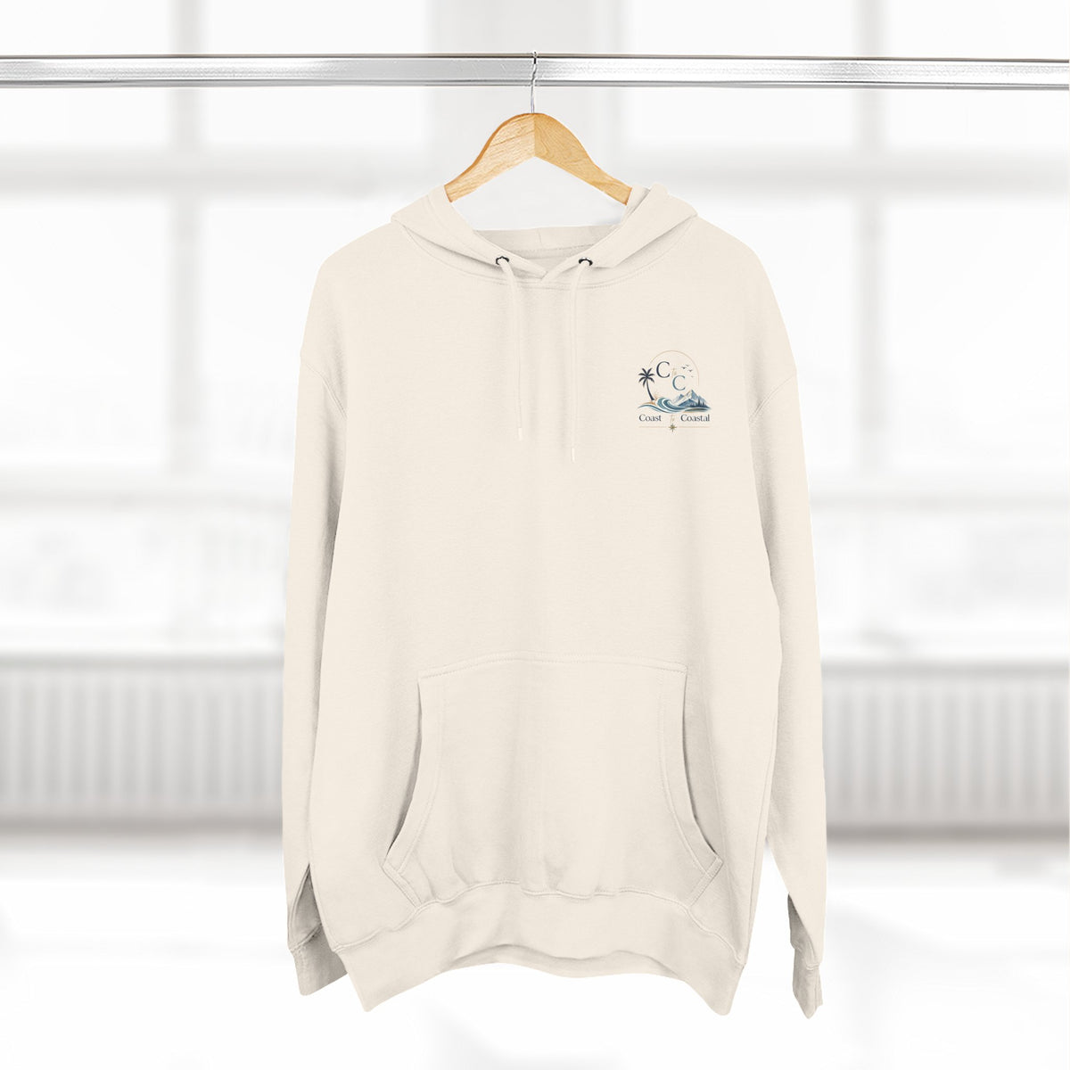Coast to Coastal Graphic Hoodie — Beach & Mountain Logo Pullover