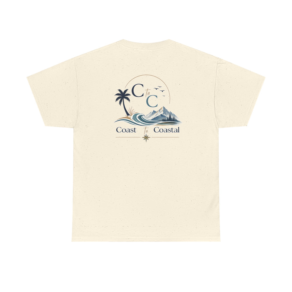 Coast to Coastal Wave Graphic Tee – Beach Palm Sunset T‑Shirt