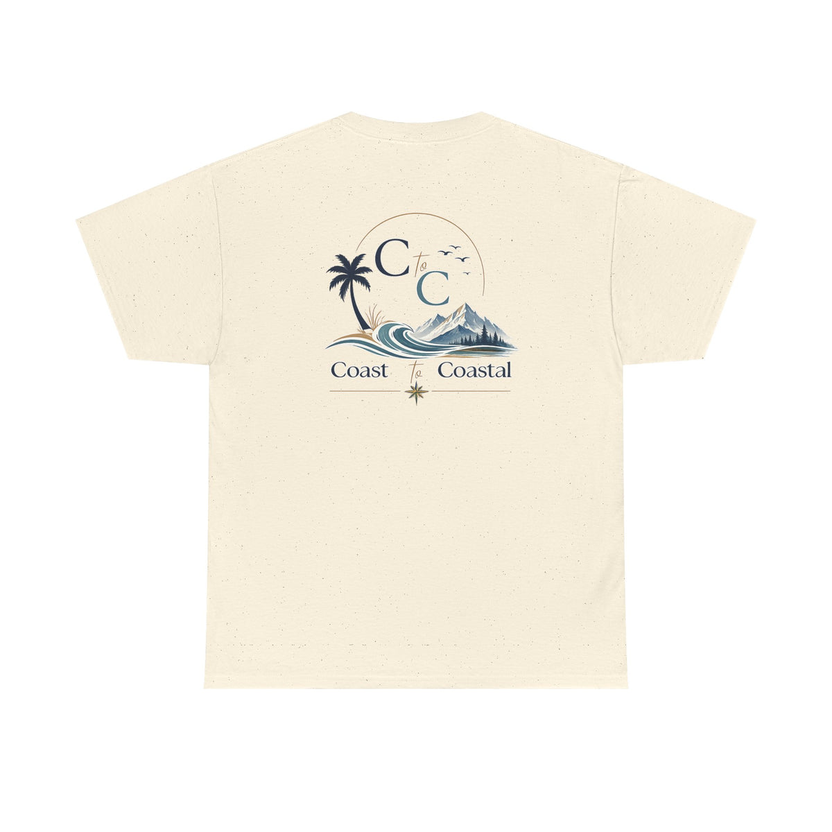 Coast to Coastal Wave Graphic Tee – Beach Palm Sunset T‑Shirt