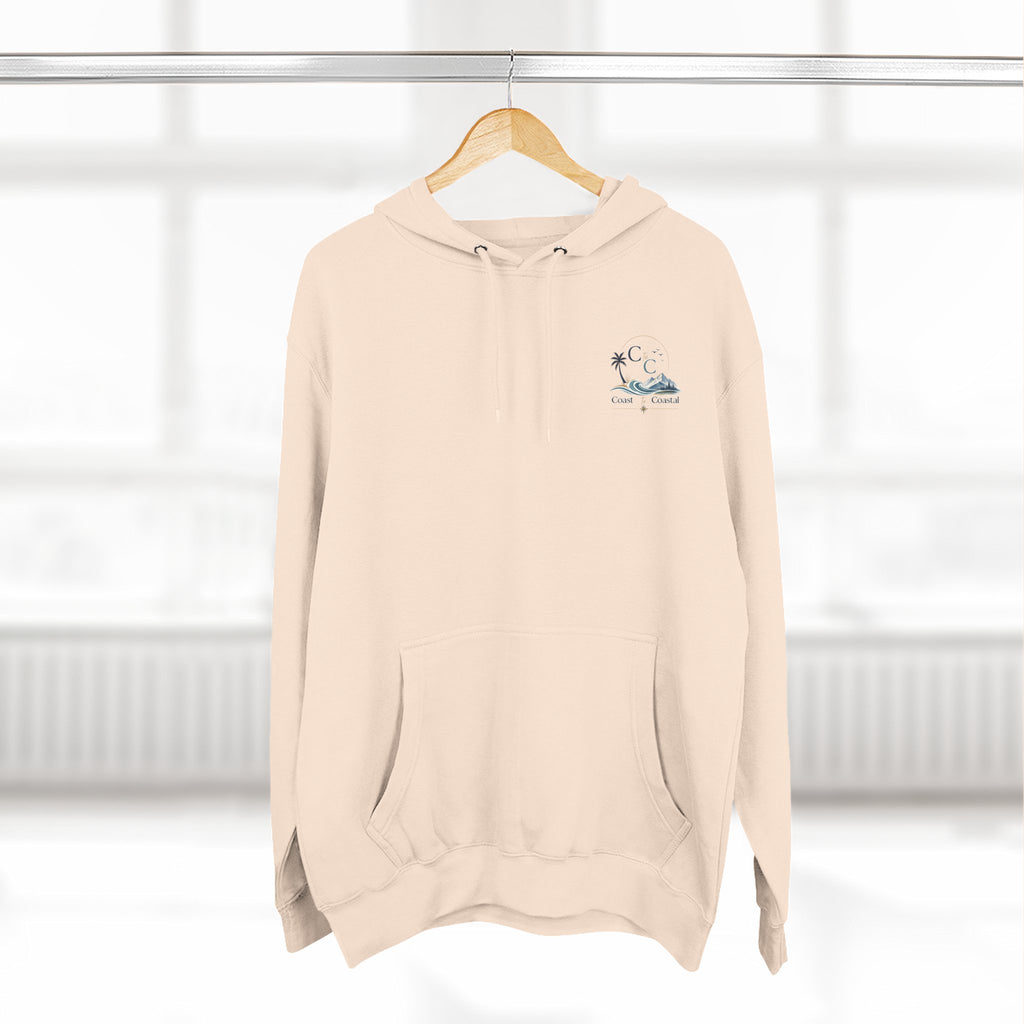 Coast to Coastal Graphic Hoodie — Beach & Mountain Logo Pullover