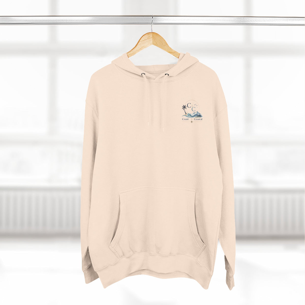 Coast to Coastal Graphic Hoodie — Beach & Mountain Logo Pullover