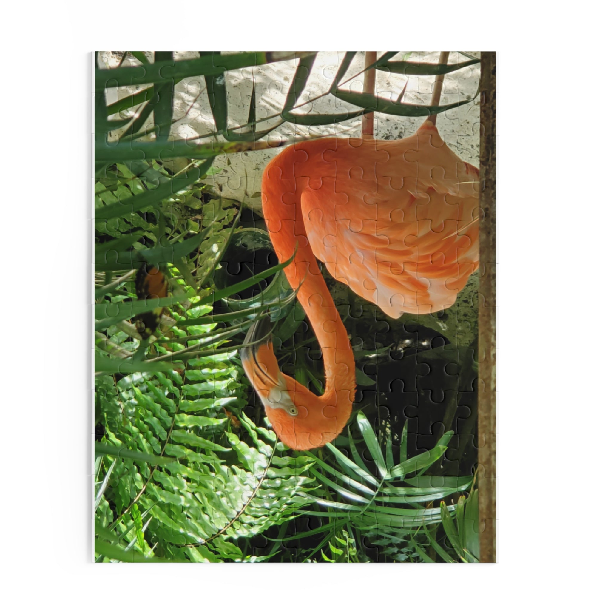 Flamingo Jungle Puzzle — Tropical Bird Jigsaw (120/252/500 pcs)