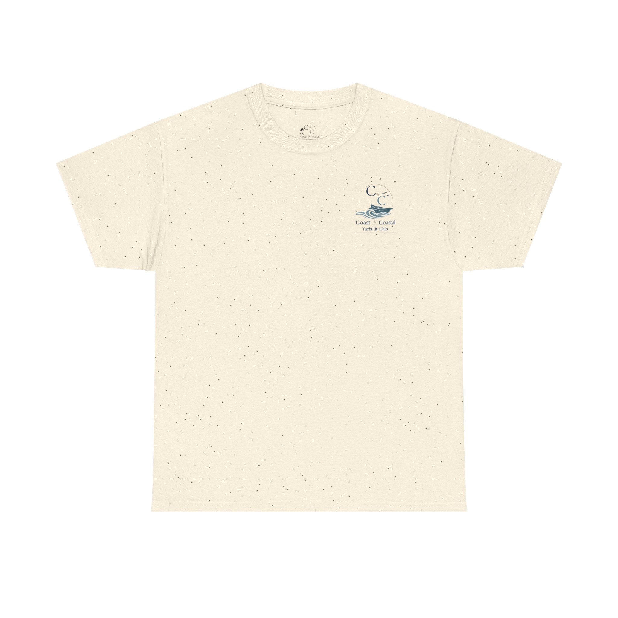 Coast & Coastal Yacht Club Tee — Nautical Boat Graphic Cotton T-Shirt