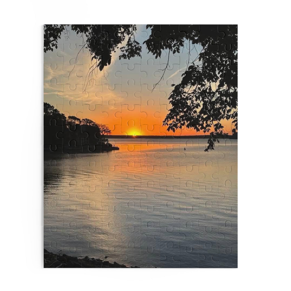 Water's Edge — Scenic Sunset Over Water Jigsaw (120/252/500 pcs)