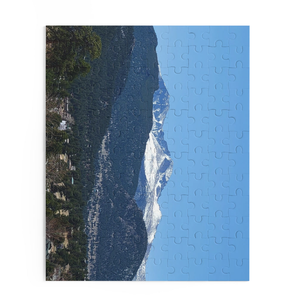 Mountain View Jigsaw Puzzle — Snow-Capped Peaks Scenic Puzzle (120/252/500 pcs)