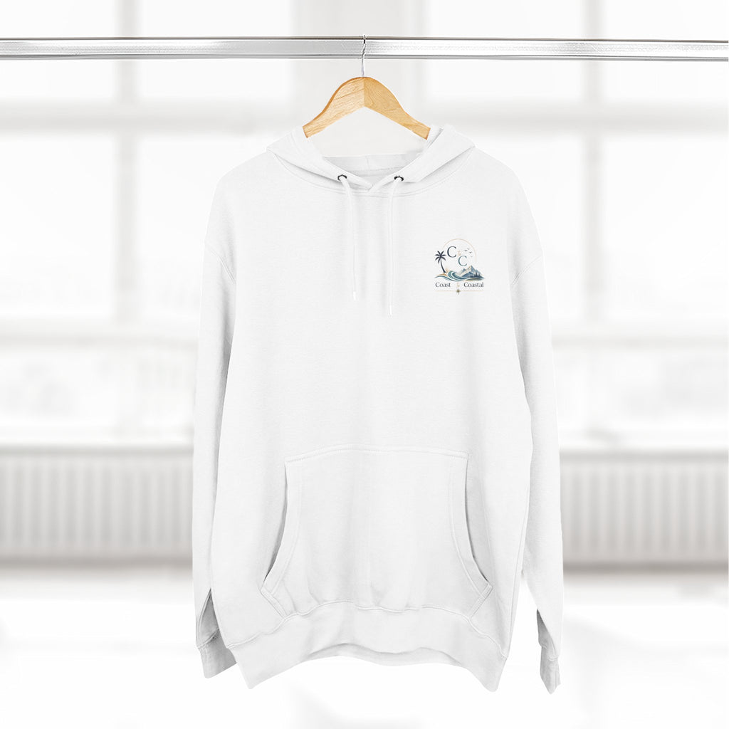 Coast to Coastal Graphic Hoodie — Beach & Mountain Logo Pullover