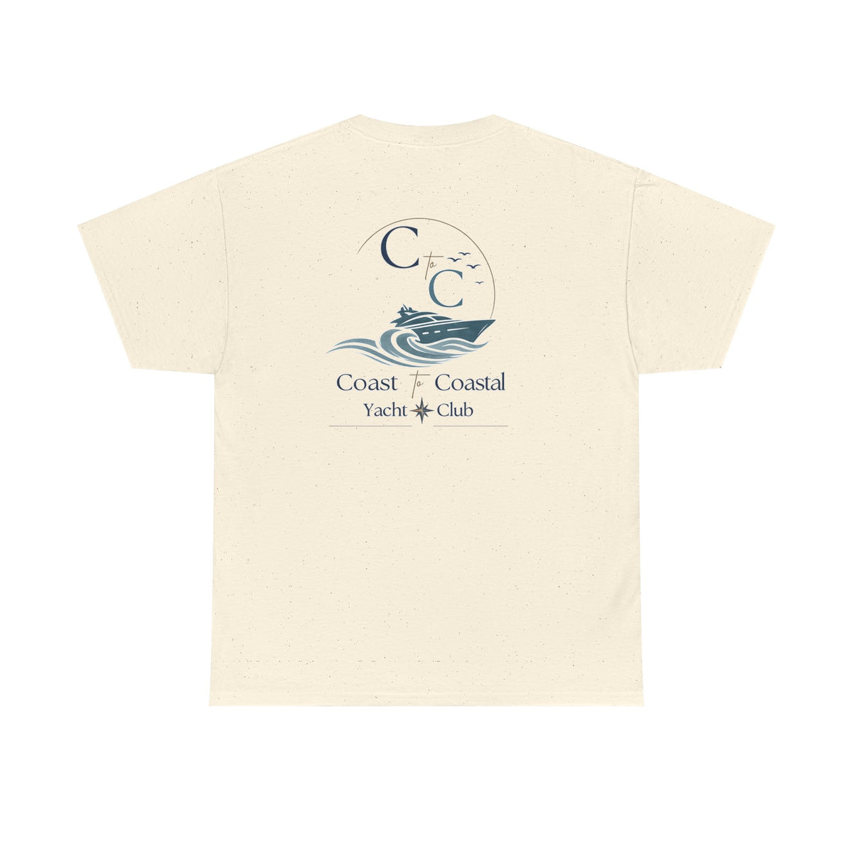 Coast & Coastal Yacht Club Tee — Nautical Boat Graphic Cotton T-Shirt