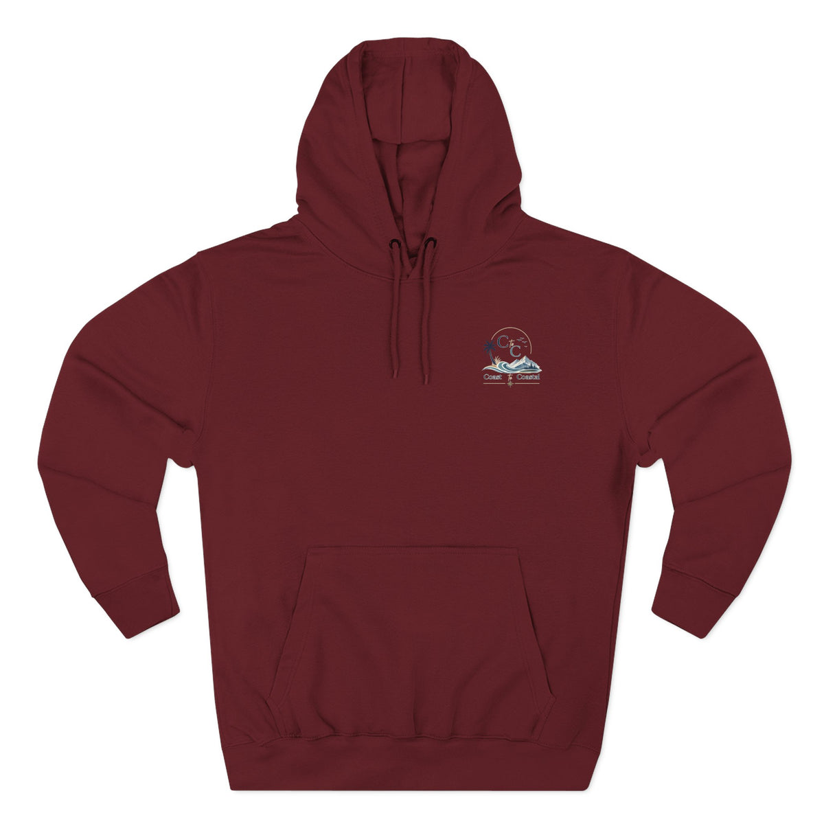 Coast to Coastal Graphic Hoodie — Beach & Mountain Logo Pullover