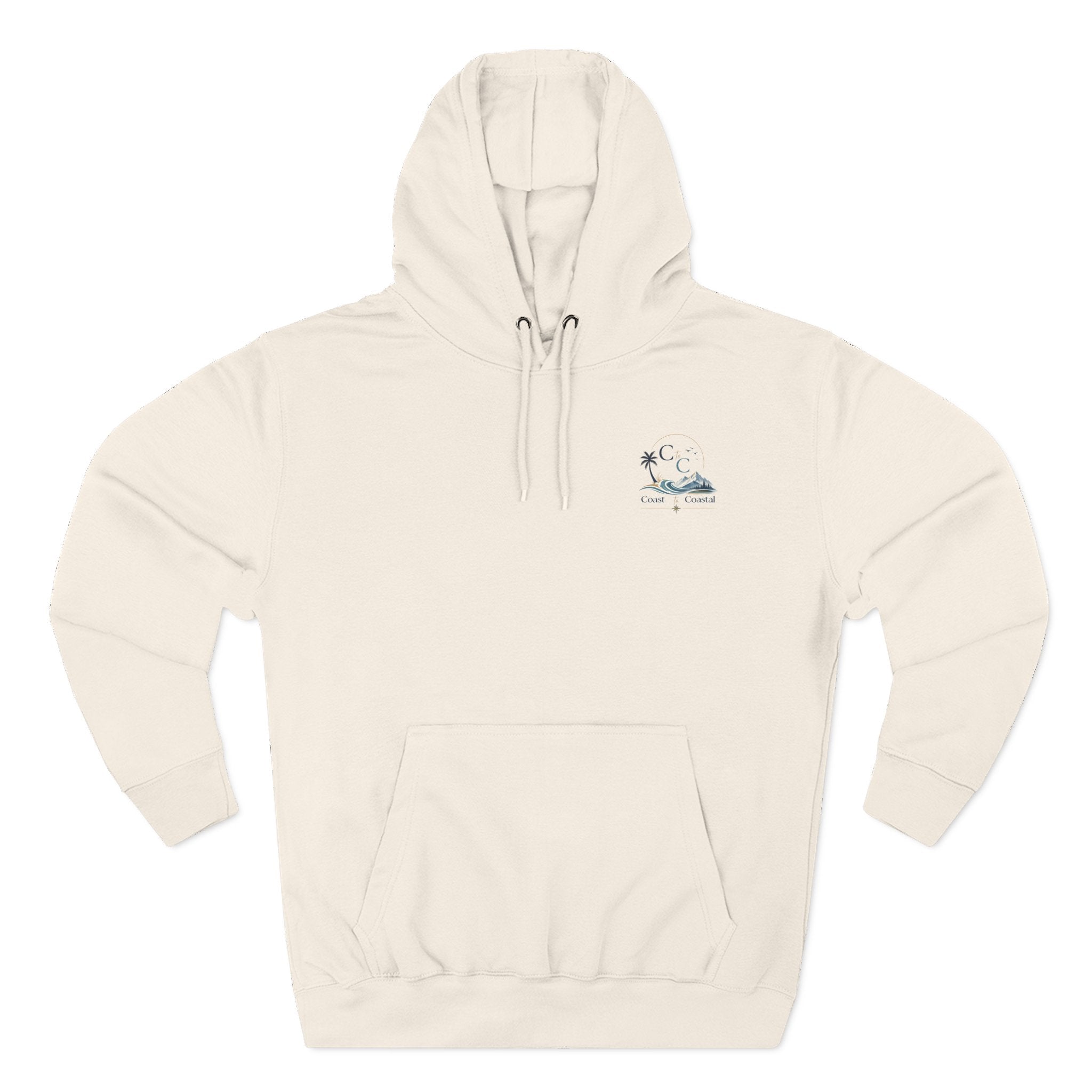 Coast to Coastal Graphic Hoodie — Beach & Mountain Logo Pullover