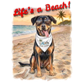 Ky Ky's Lifes a Beach Graphic Tee