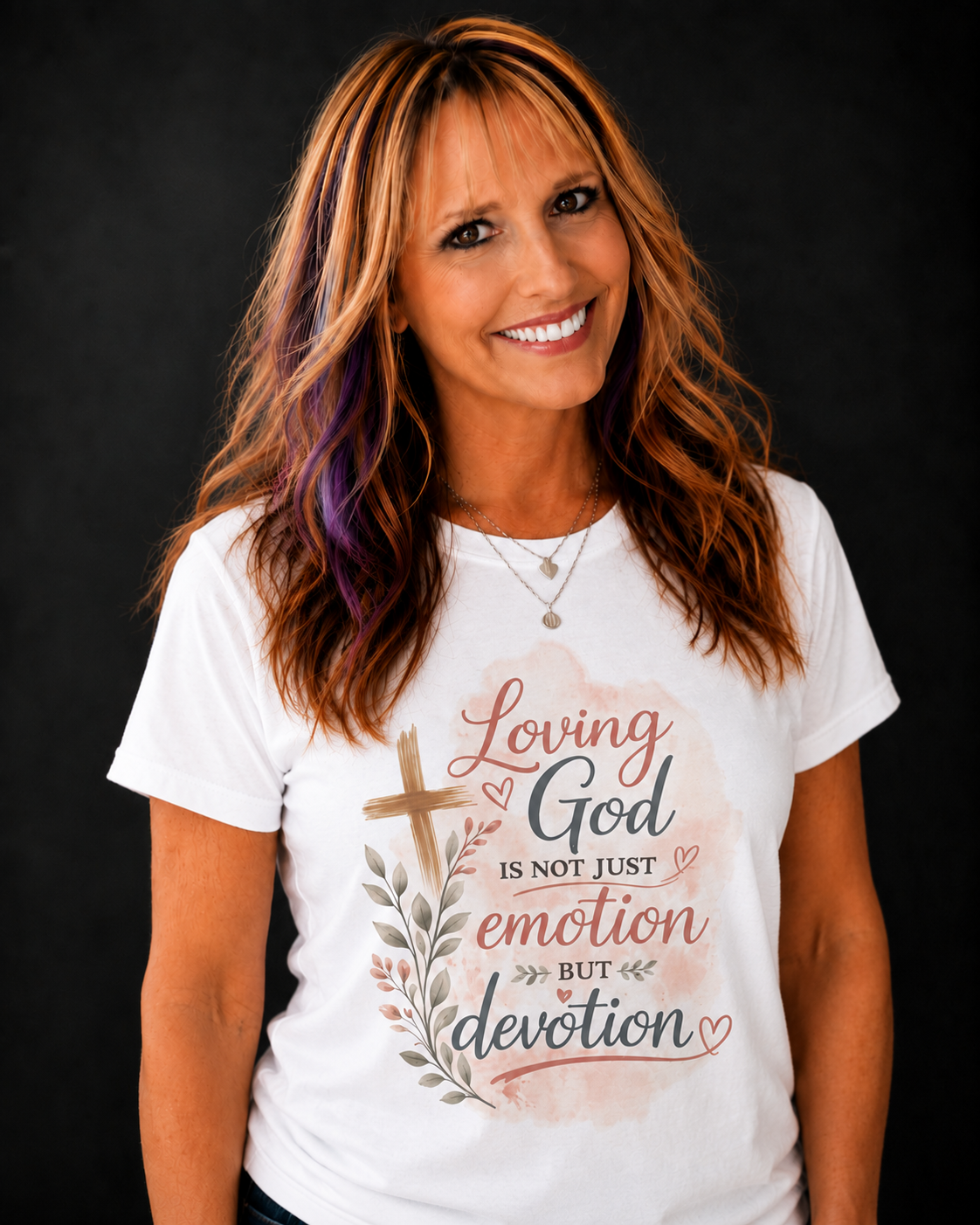 "Loving God Is Not Just Emotion But Devotion" Inspirational Tee