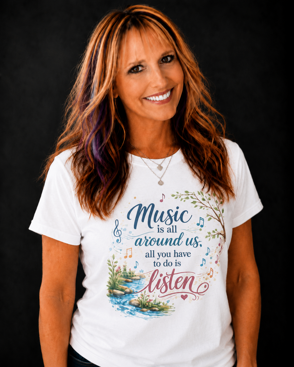 Music Is All Around Us Tee
