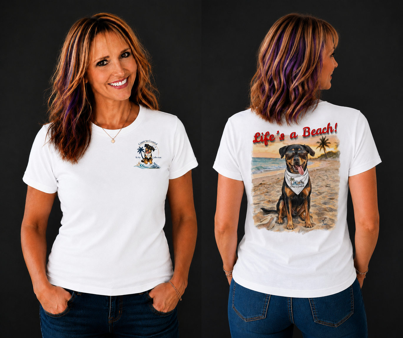 Ky Ky's Lifes a Beach Graphic Tee