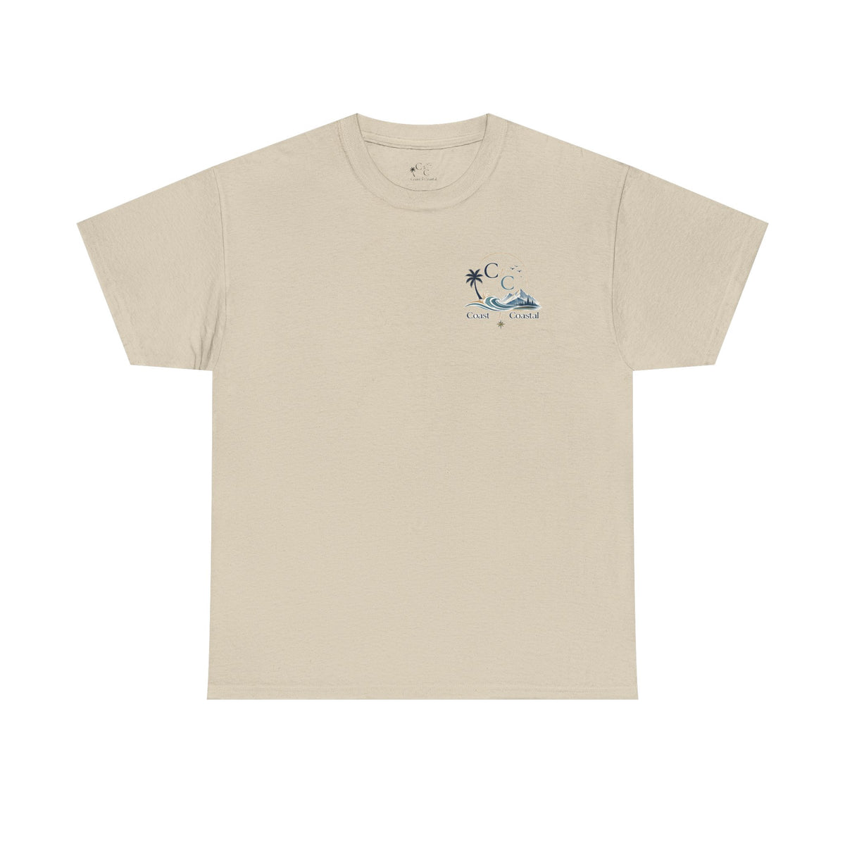Coast to Coastal Wave Graphic Tee – Beach Palm Sunset T‑Shirt