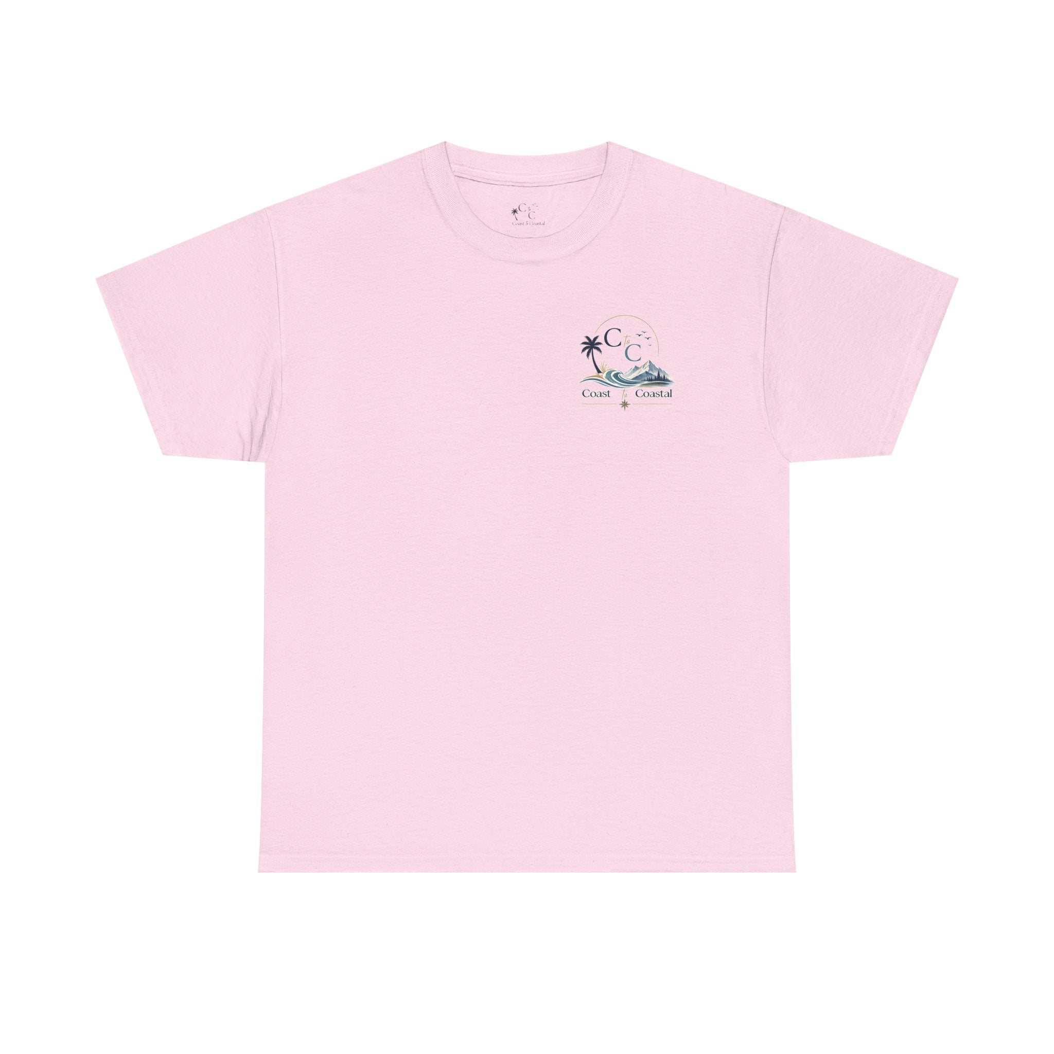 Coast to Coastal Wave Graphic Tee – Beach Palm Sunset T‑Shirt