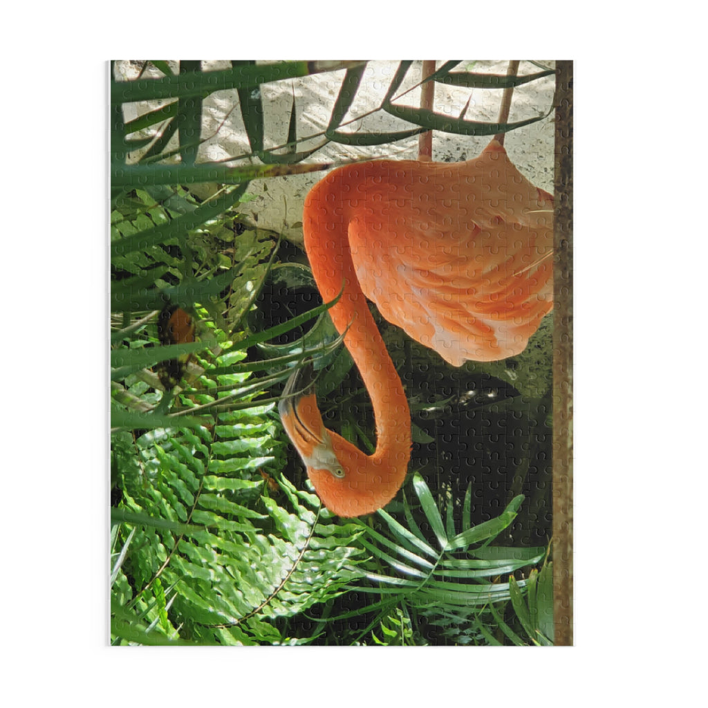 Flamingo Jungle Puzzle — Tropical Bird Jigsaw (120/252/500 pcs)