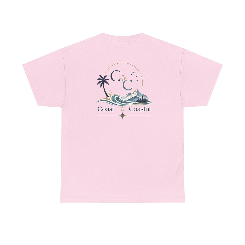Coast to Coastal Wave Graphic Tee – Beach Palm Sunset T‑Shirt