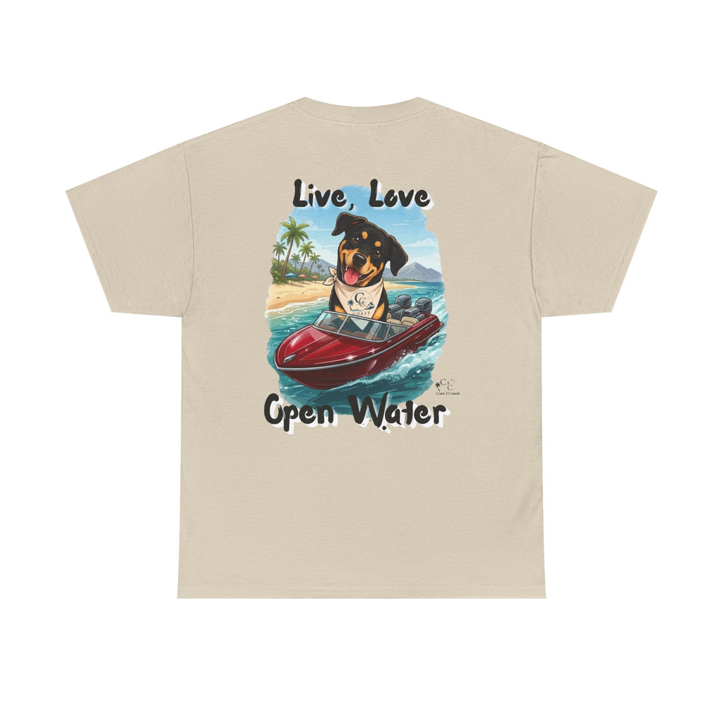 Ky Ky  "Live, Love, Open Water" Beach & Boating Tee