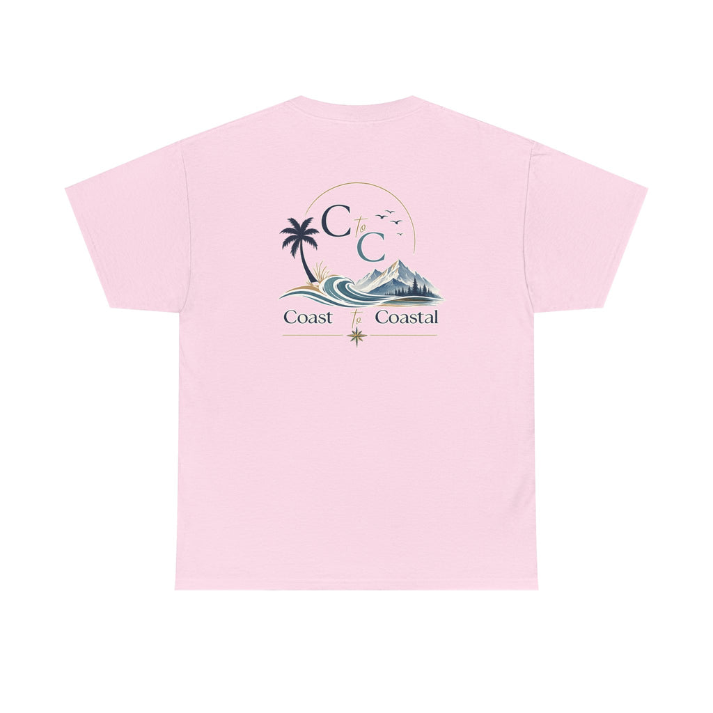 Coast to Coastal Wave Graphic Tee – Beach Palm Sunset T‑Shirt