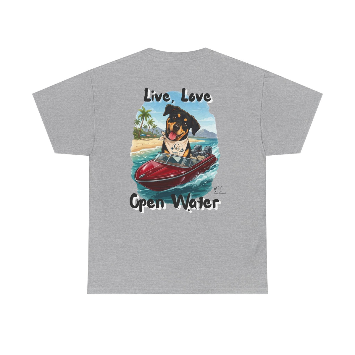 Ky Ky  "Live, Love, Open Water" Beach & Boating Tee
