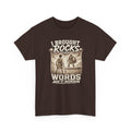 "I Brought Rocks 'Cause Words Ain't Workin'" Vintage Tee