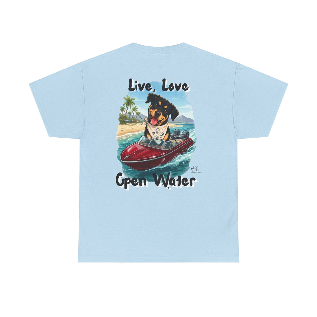 Ky Ky  "Live, Love, Open Water" Beach & Boating Tee