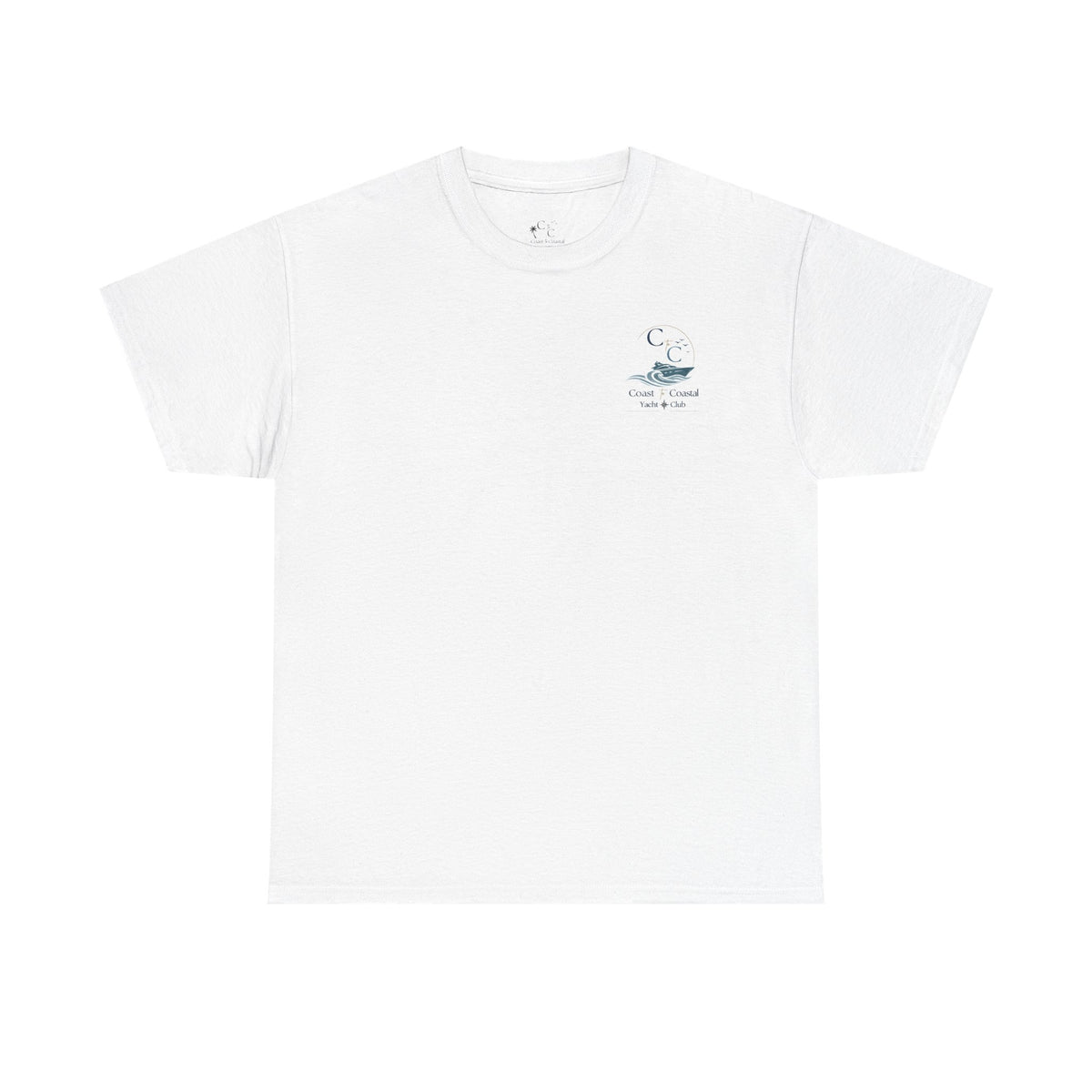 Coast & Coastal Yacht Club Tee — Nautical Boat Graphic Cotton T-Shirt