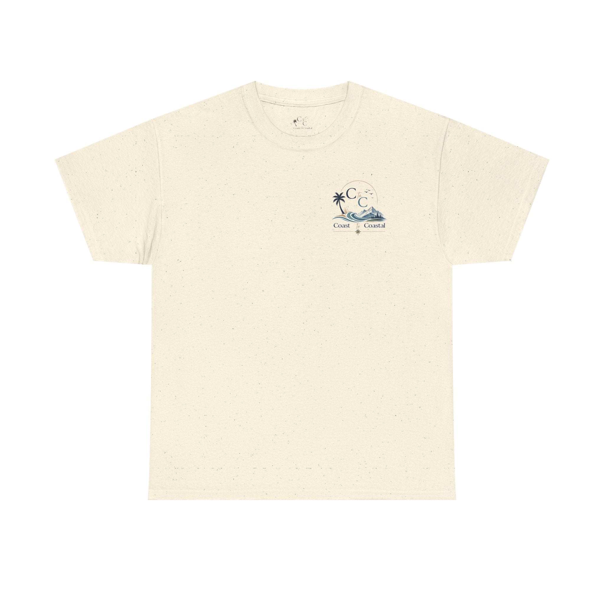 Coast to Coastal Wave Graphic Tee – Beach Palm Sunset T‑Shirt