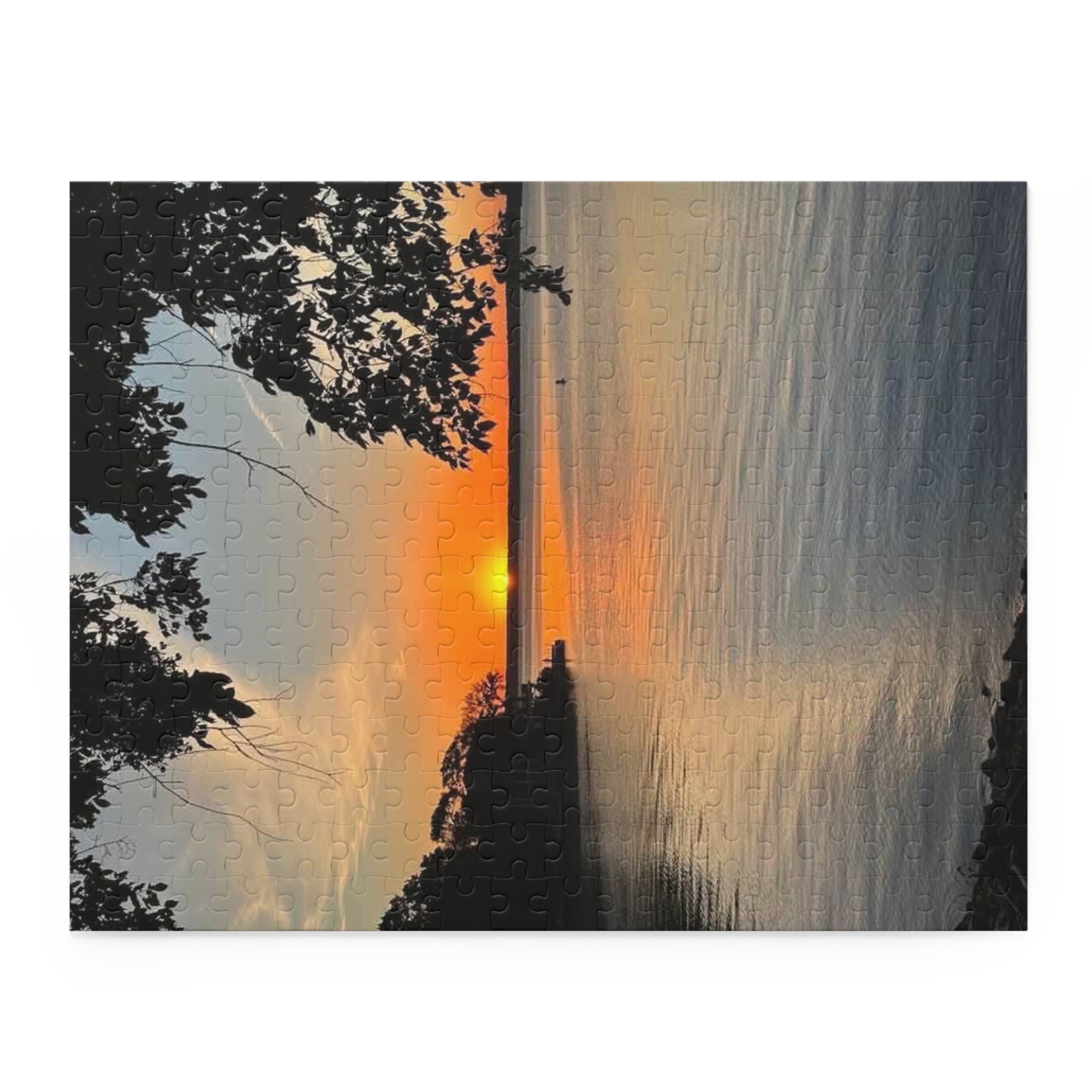 Water's Edge — Scenic Sunset Over Water Jigsaw (120/252/500 pcs)