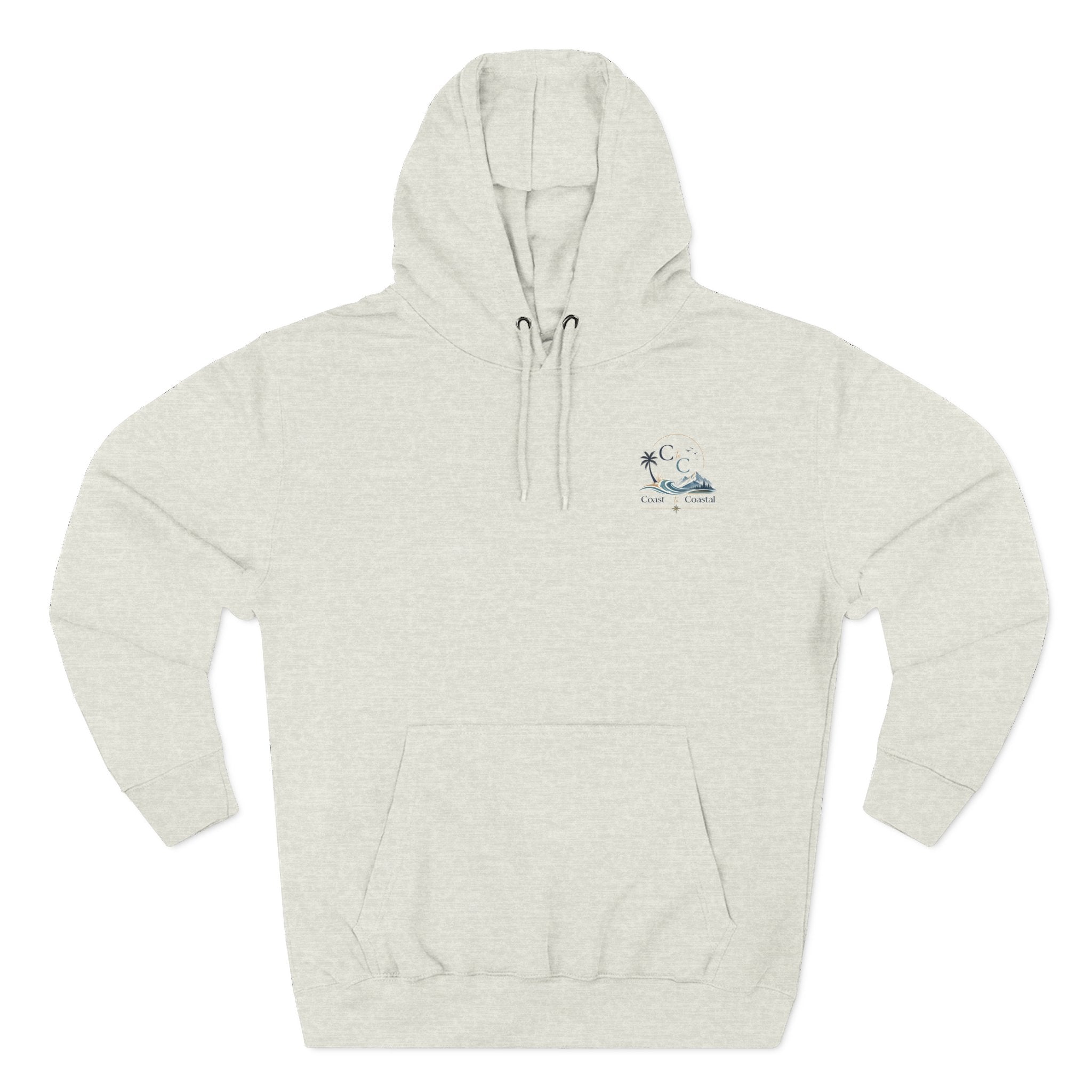 Coast to Coastal Graphic Hoodie — Beach & Mountain Logo Pullover