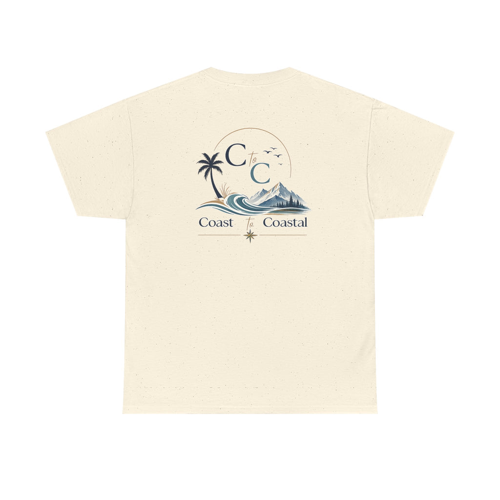 Coast to Coastal Wave Graphic Tee – Beach Palm Sunset T‑Shirt