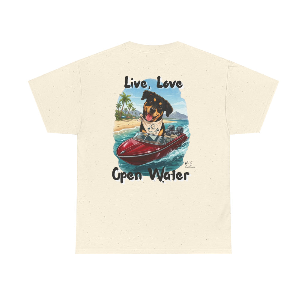 Ky Ky  "Live, Love, Open Water" Beach & Boating Tee