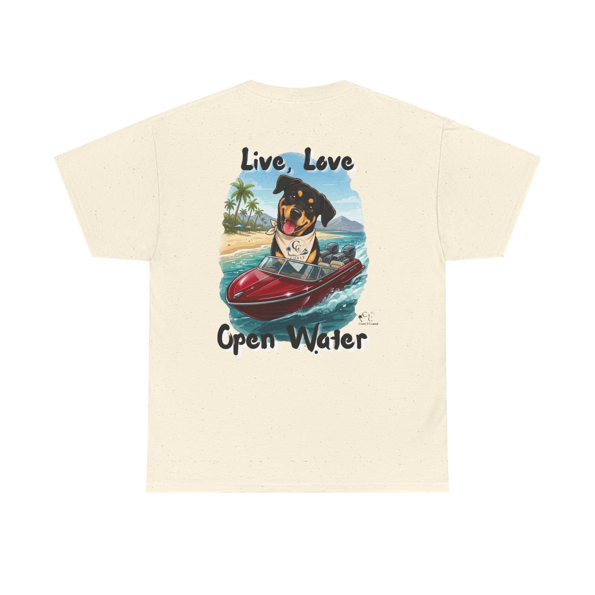 Ky Ky  "Live, Love, Open Water" Beach & Boating Tee