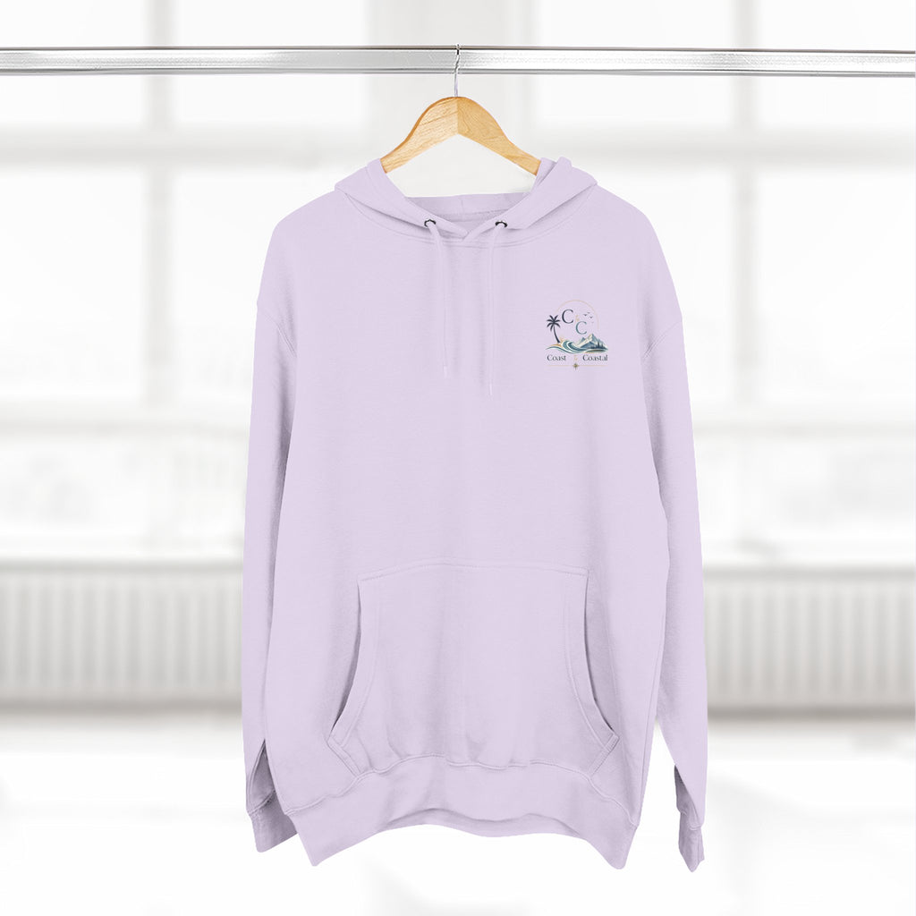 Coast to Coastal Graphic Hoodie — Beach & Mountain Logo Pullover