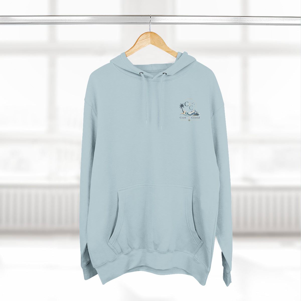 Coast to Coastal Graphic Hoodie — Beach & Mountain Logo Pullover
