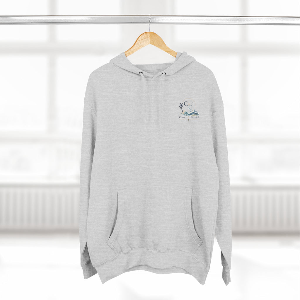 Coast to Coastal Graphic Hoodie — Beach & Mountain Logo Pullover